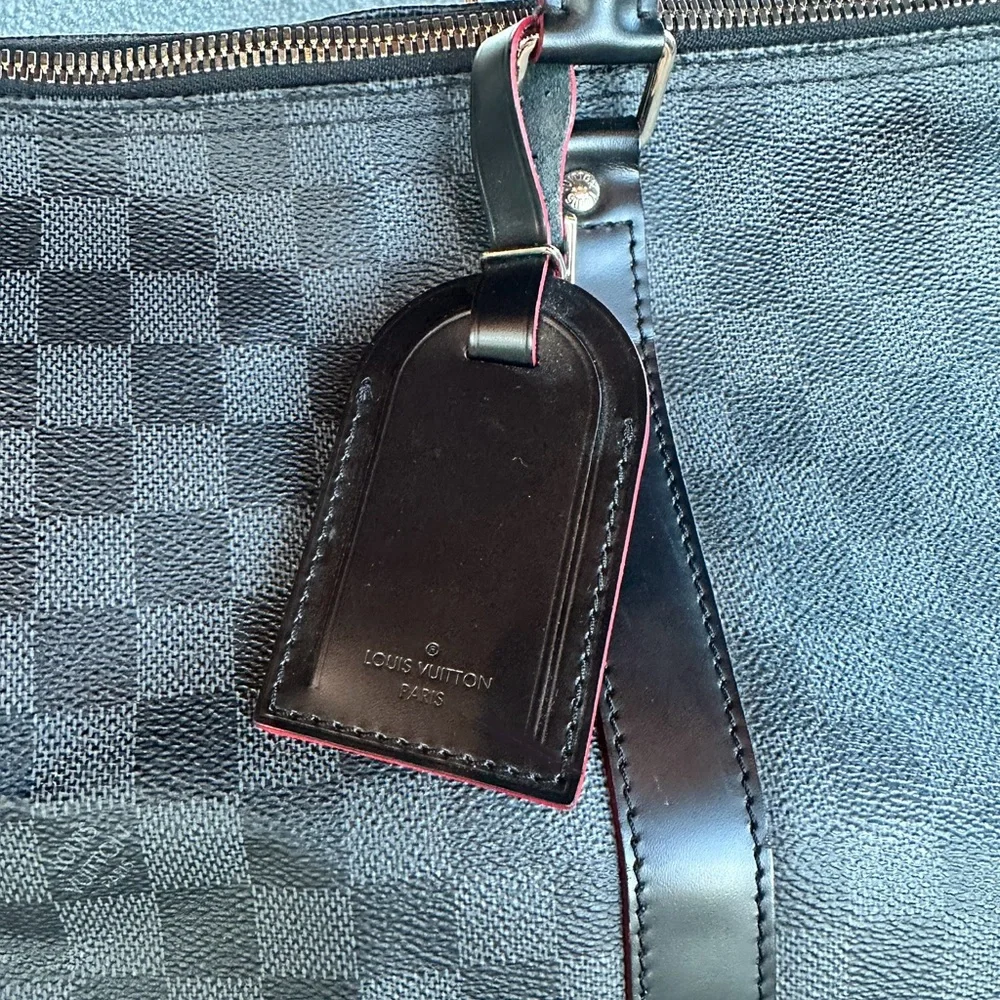 Louis Vuitton Keepall 55 Bandoulière Damier Graphite Red Trim Limited Edition